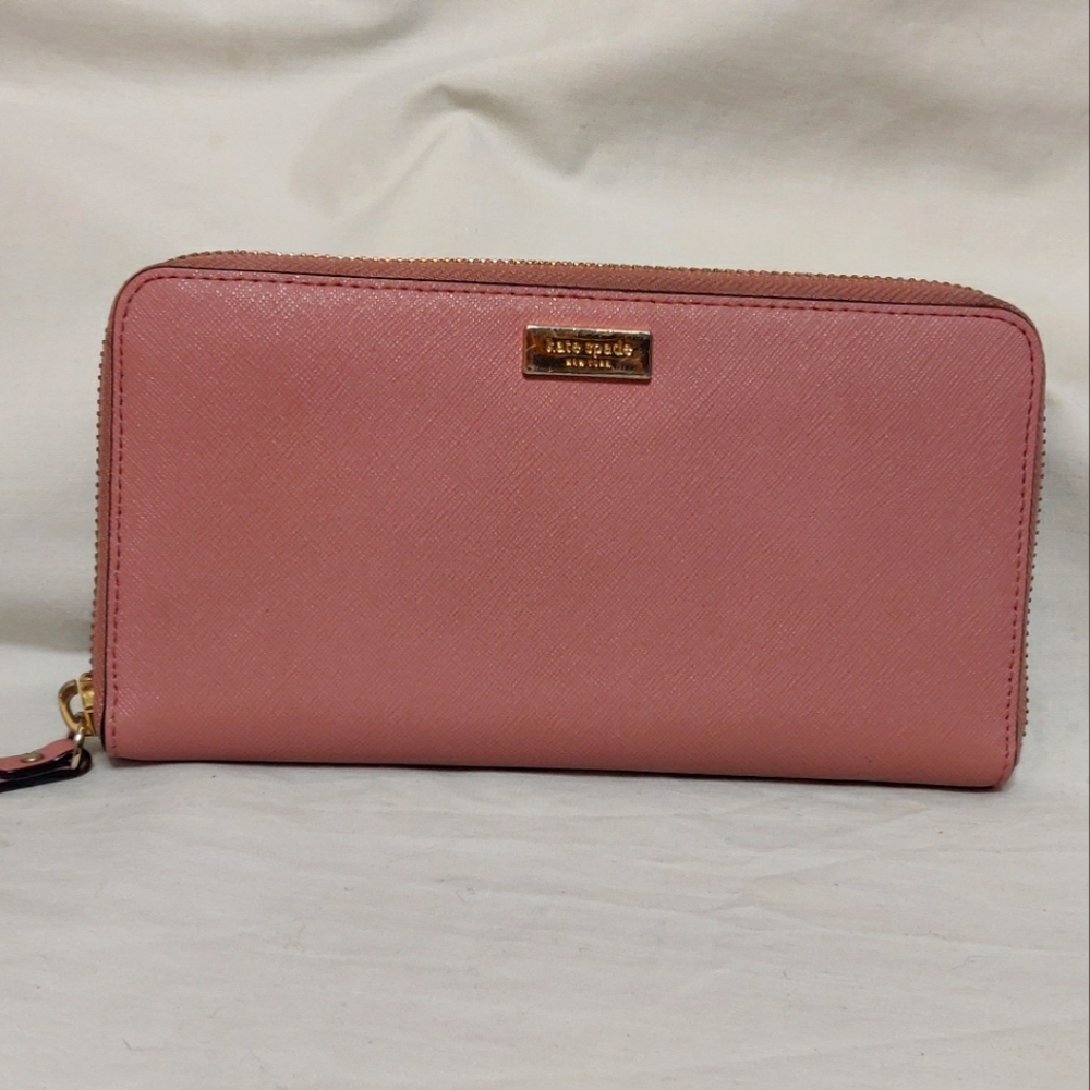 kate spade Leather Zip Around Continental Wallet